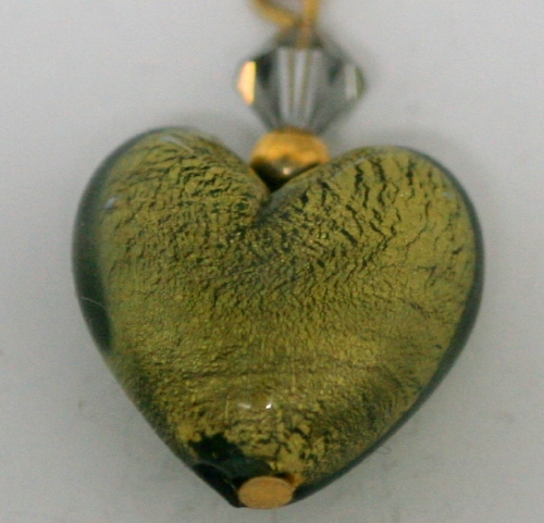 Murano Heart Compiello ( 0.50 x 0.50 in.) # 19 - Click Image to Close